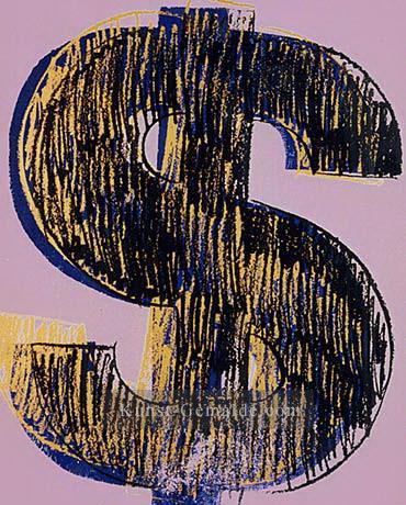 Dollarzeichen 2 Andy Warhol Ölgemälde